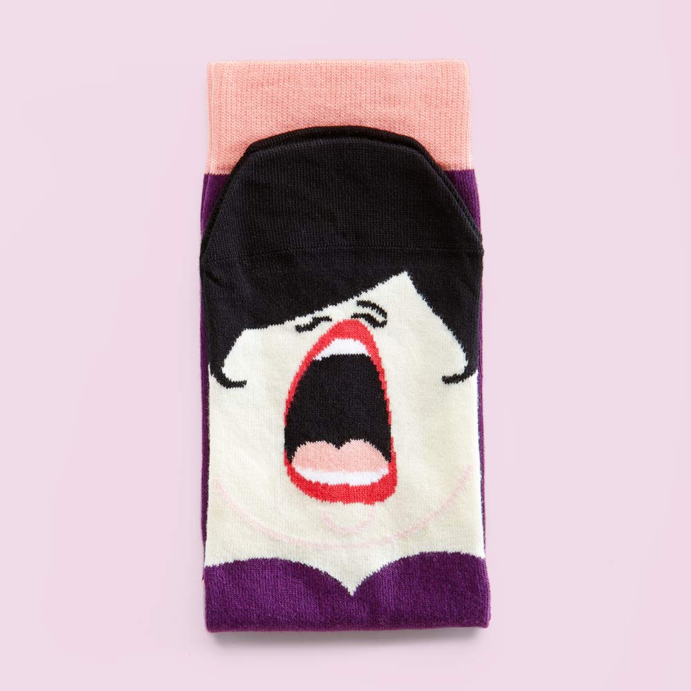 Funky Socks - Chatty Feet - Birthday Gift For Opera Lovers - La Diva